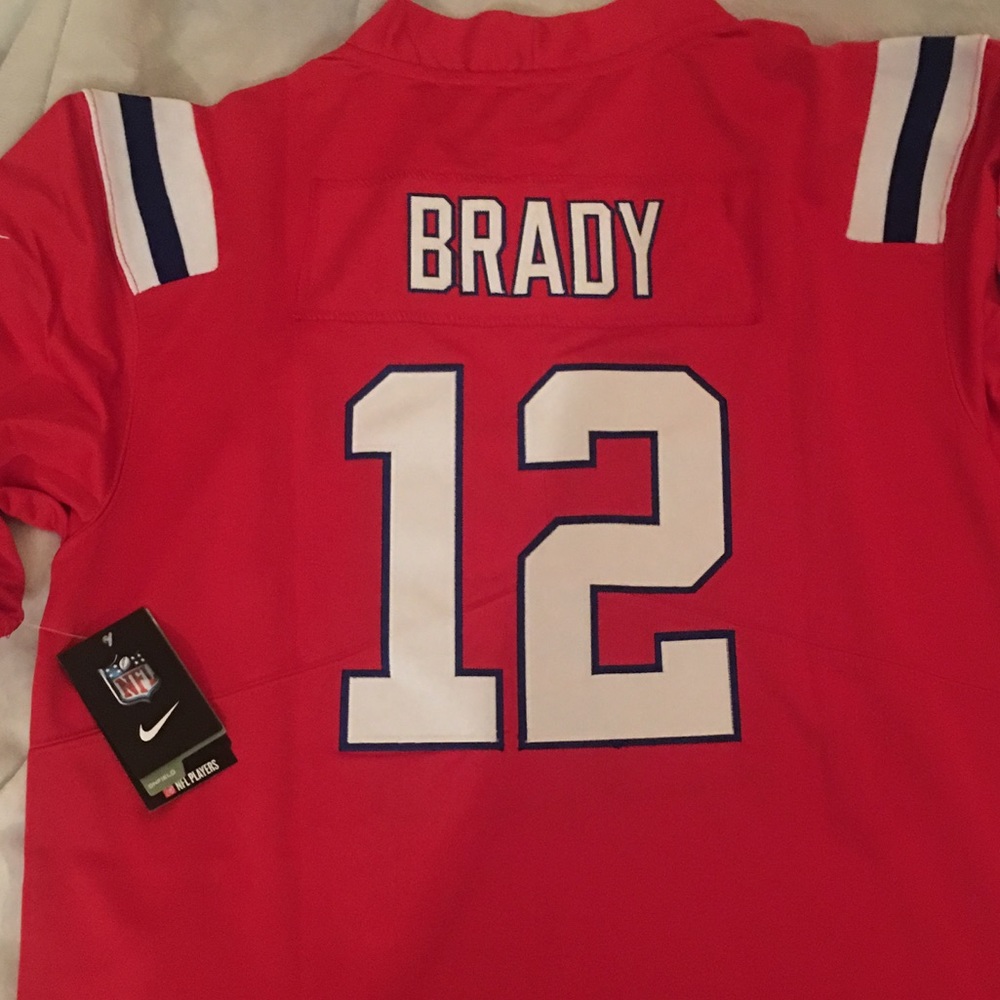 New England Patriots Red Brady NFL 100 Jersey